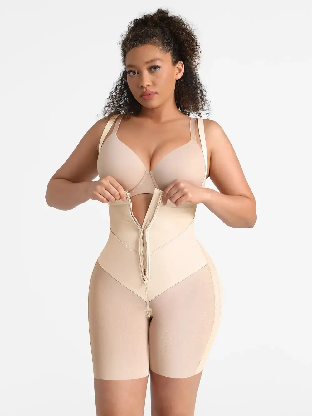 High Waist V Neck Shaping Shorts