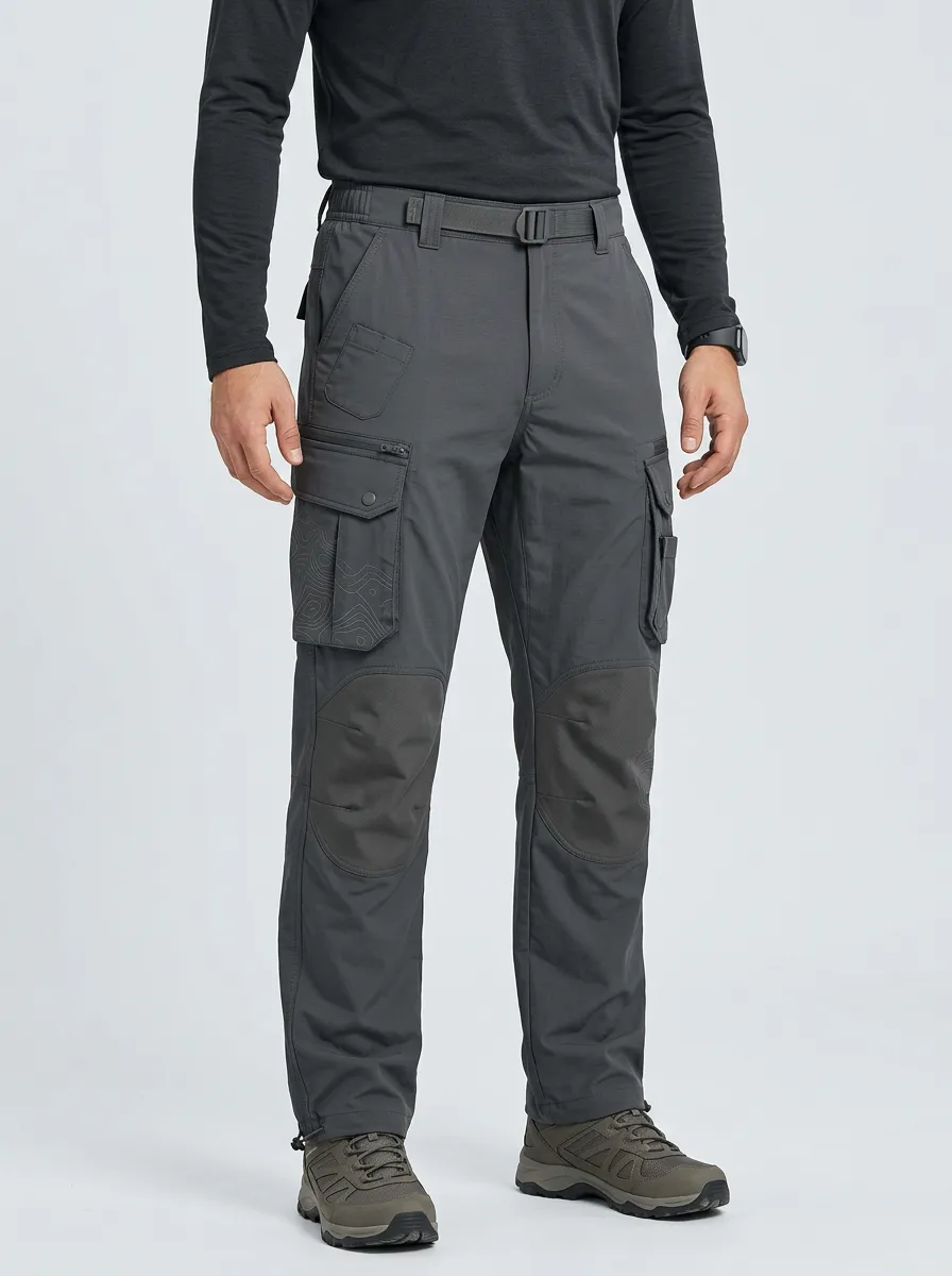 Outdoor Topographic Map Tactical Trail Cargo Pants