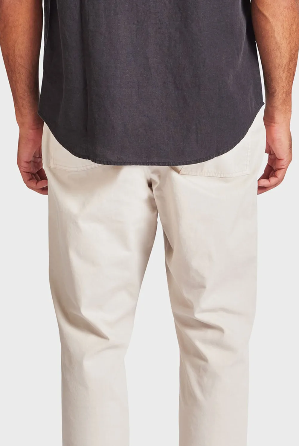Linen Blend Straight Leg Trousers