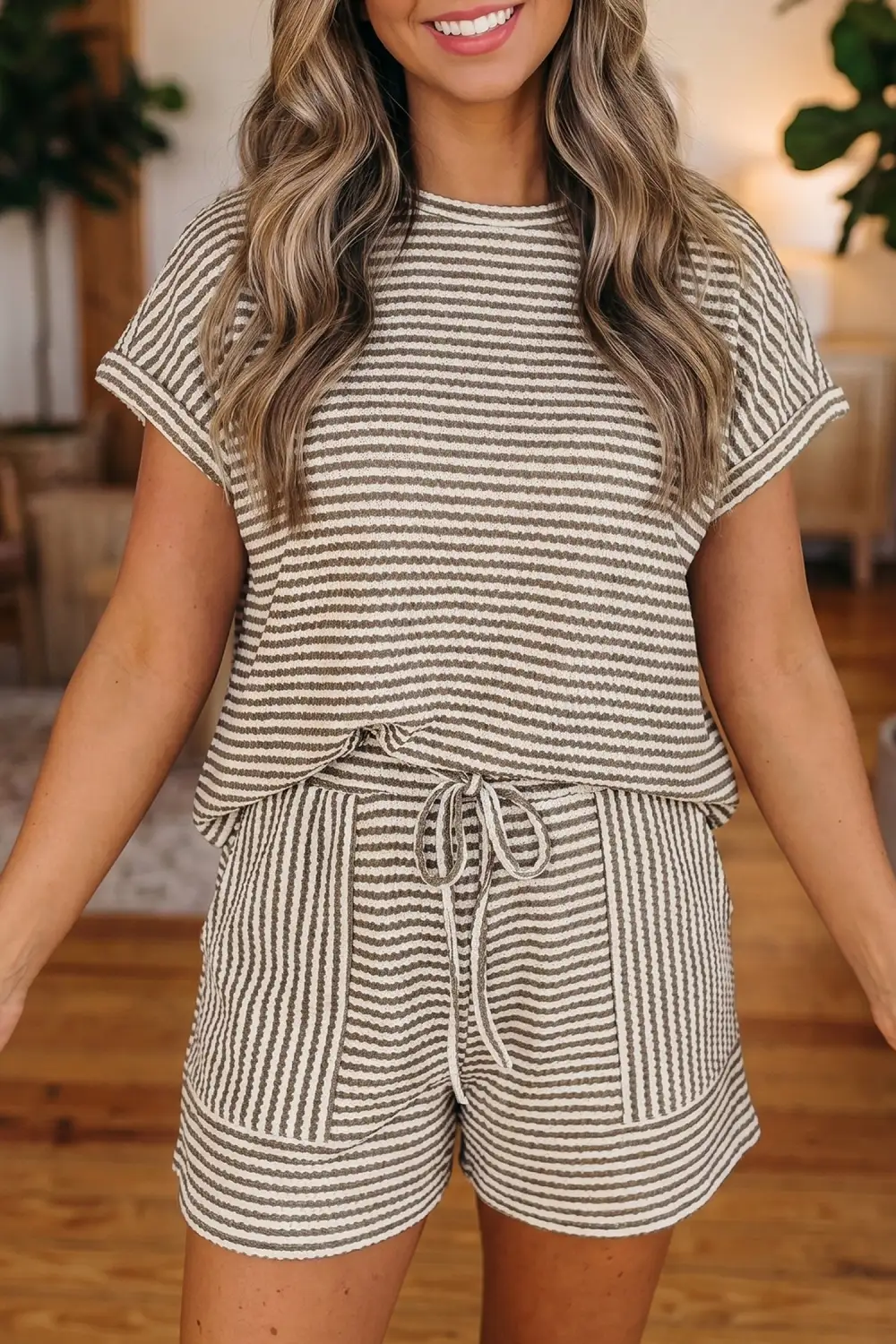 Knit Relaxed Shorts Lounge Set