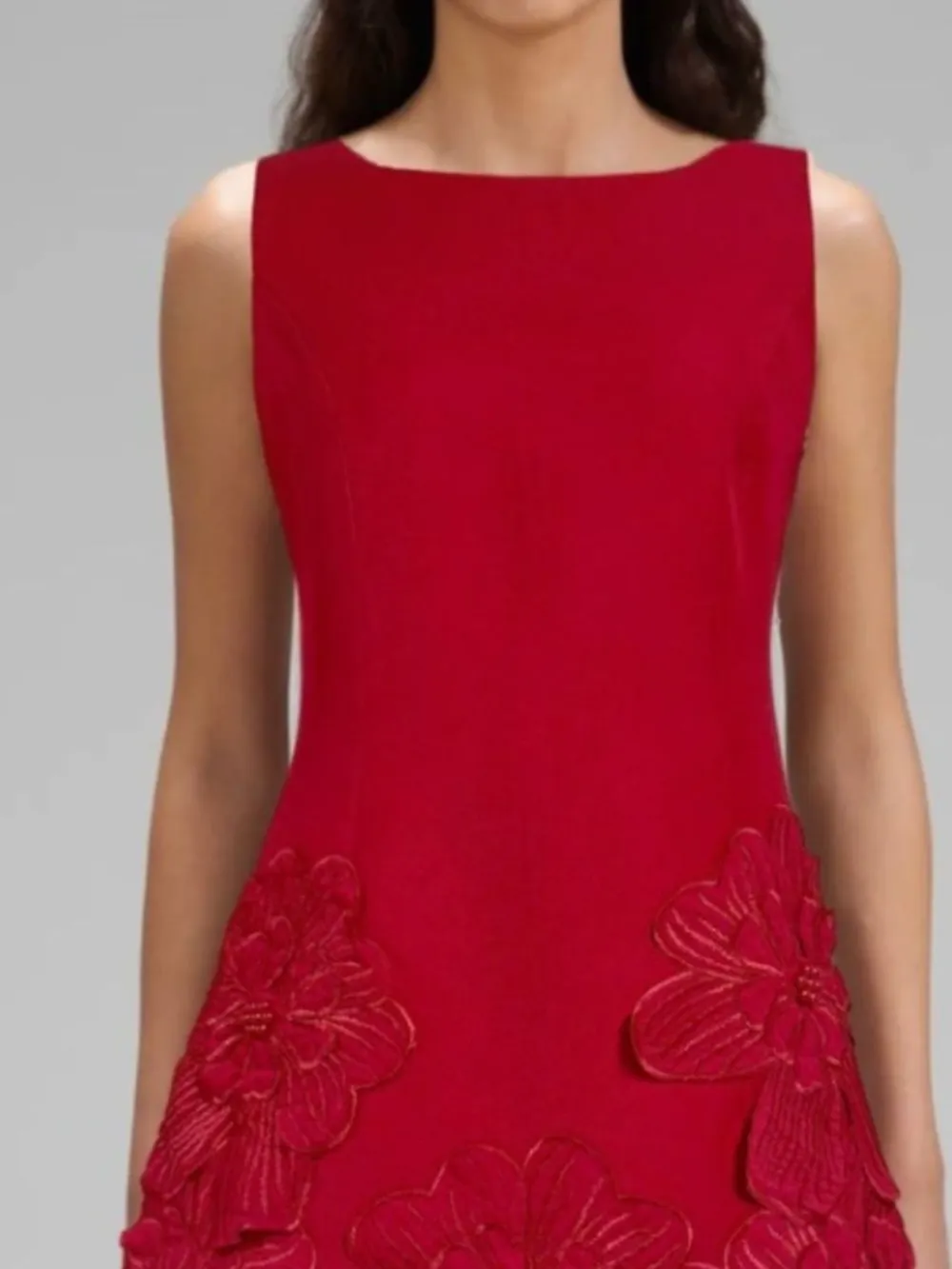Floral Round Neck Sleeveless Dress Casual