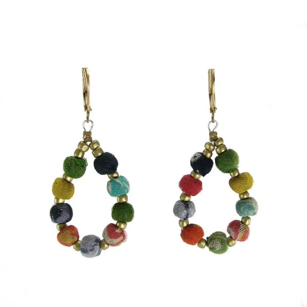 Beaded Teardrop Earrings