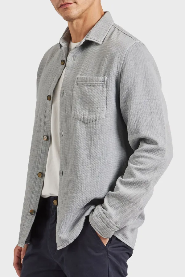 Charter Overshirt-Vapour blue