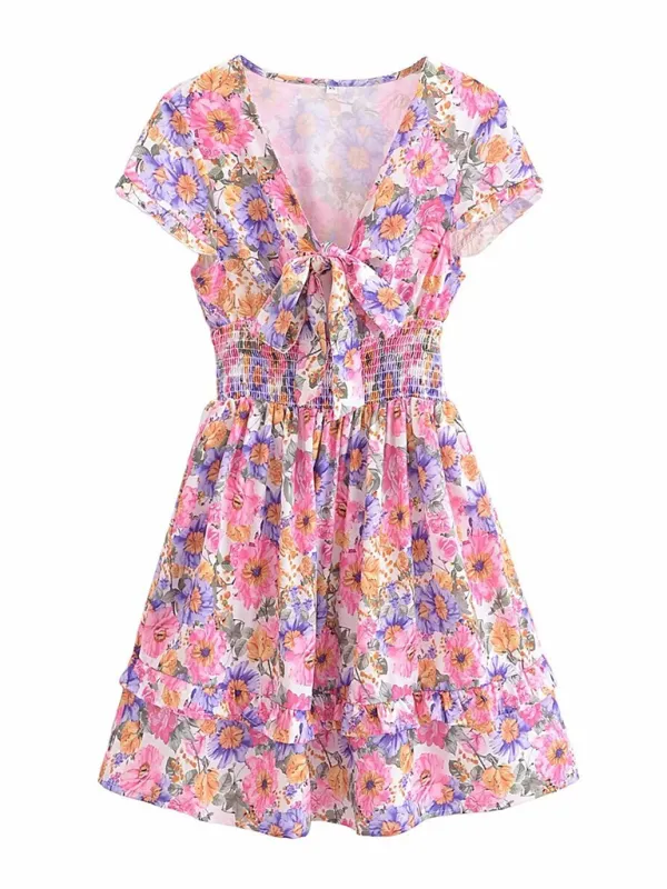 Short Sleeve Line Dress Shorts