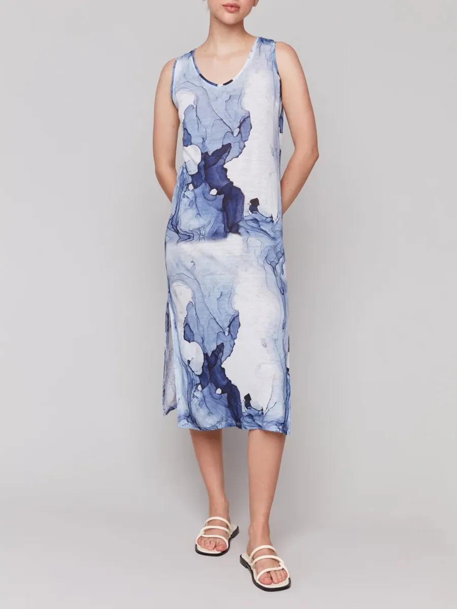 Linen Breathable Casual Flowing Sleeveless Dress