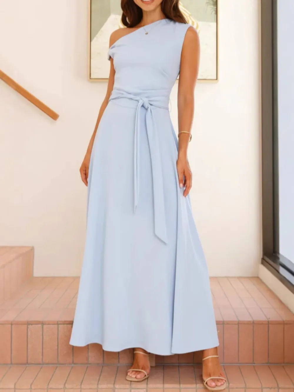Tie Waist Maxi Dress