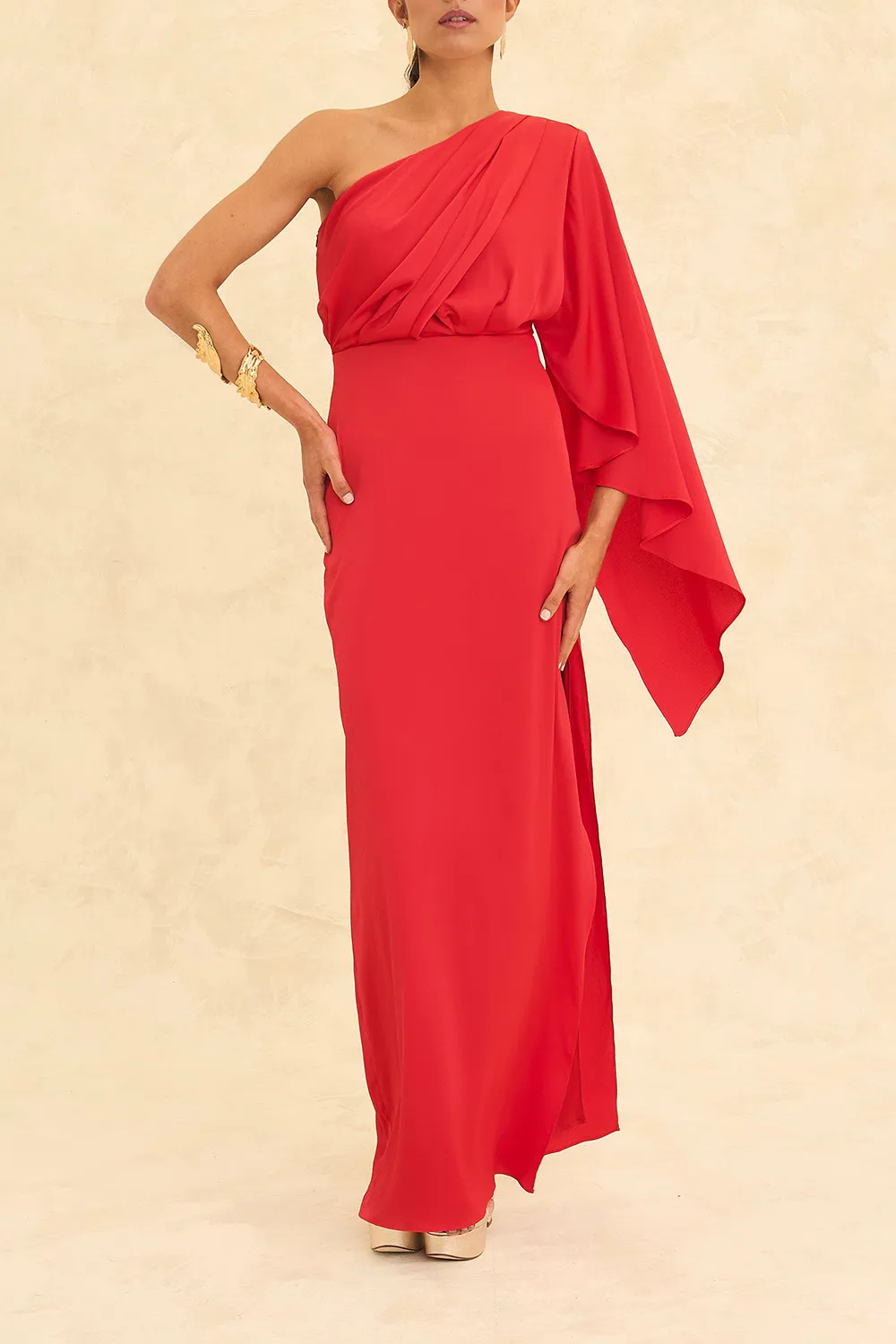Women's Elegant one-sleeve Dress