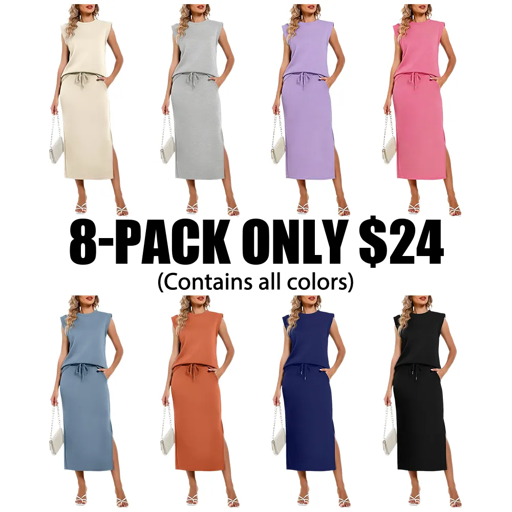 Women's 2-Piece Fitted Basic Outfits