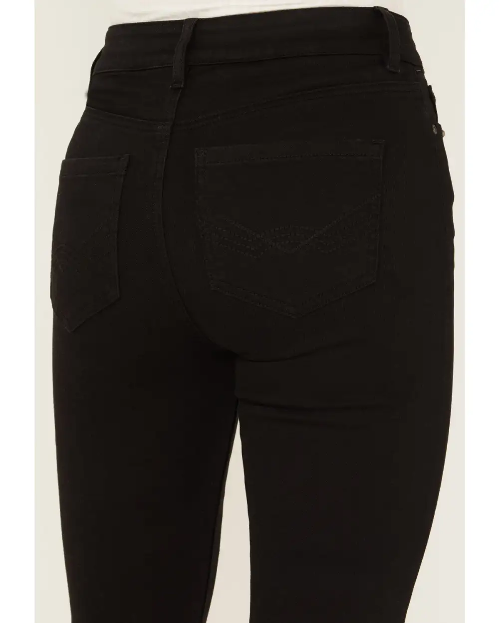 High Rise Bootcut Studded Jeans