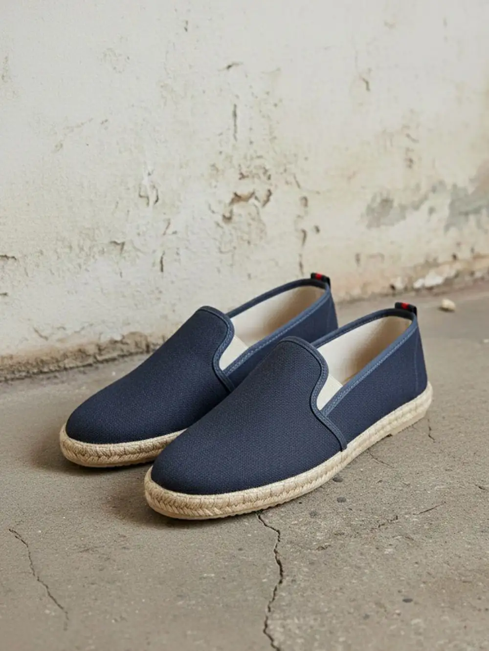 Men's Traditional Equestrian Pull On Canvas Espadrille Sandals