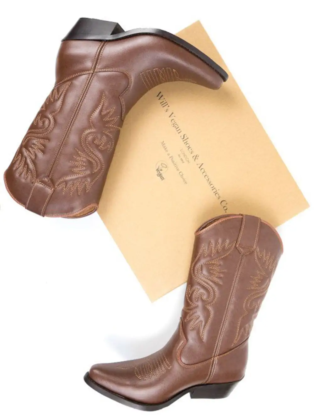 Women's Water Resistant Vegan Leather Western Boots