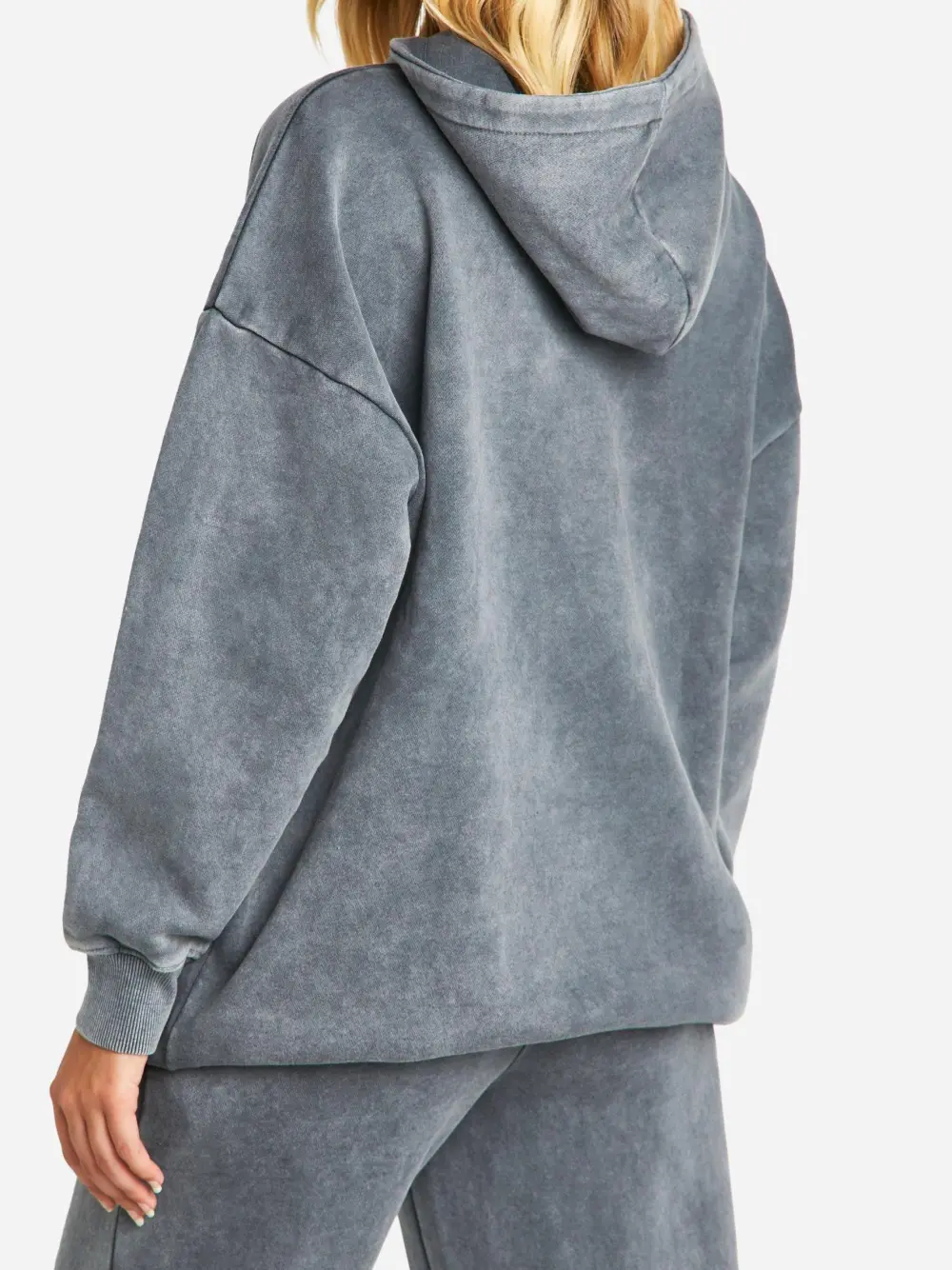 WASHED CHARCOAL OVERSIZED HOODIE