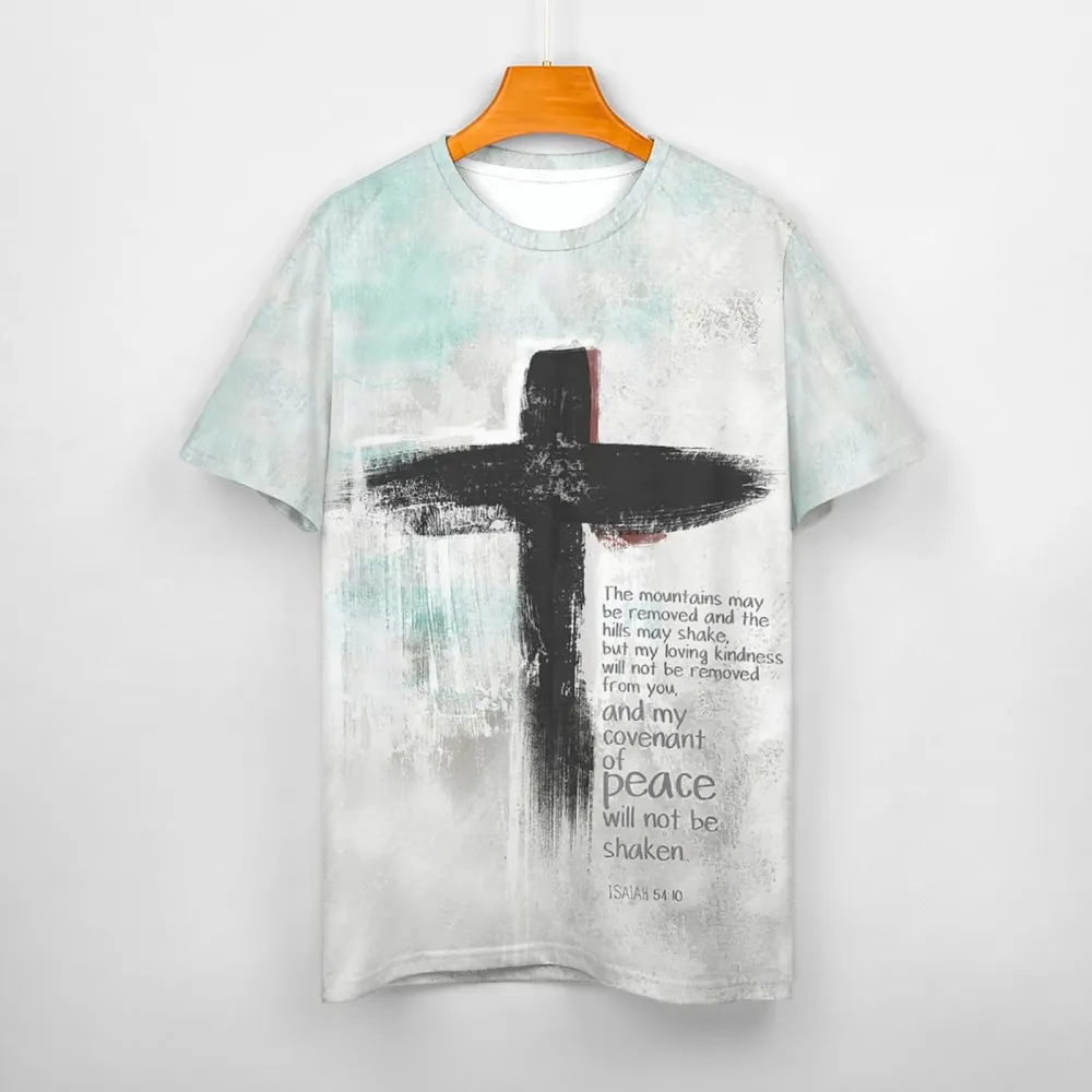 Men's Jesus Cross Print Shirt