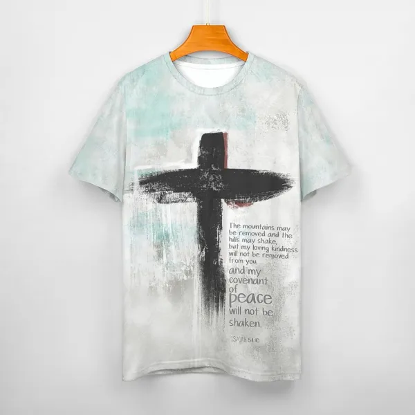 Men's Jesus Cross Print Shirt