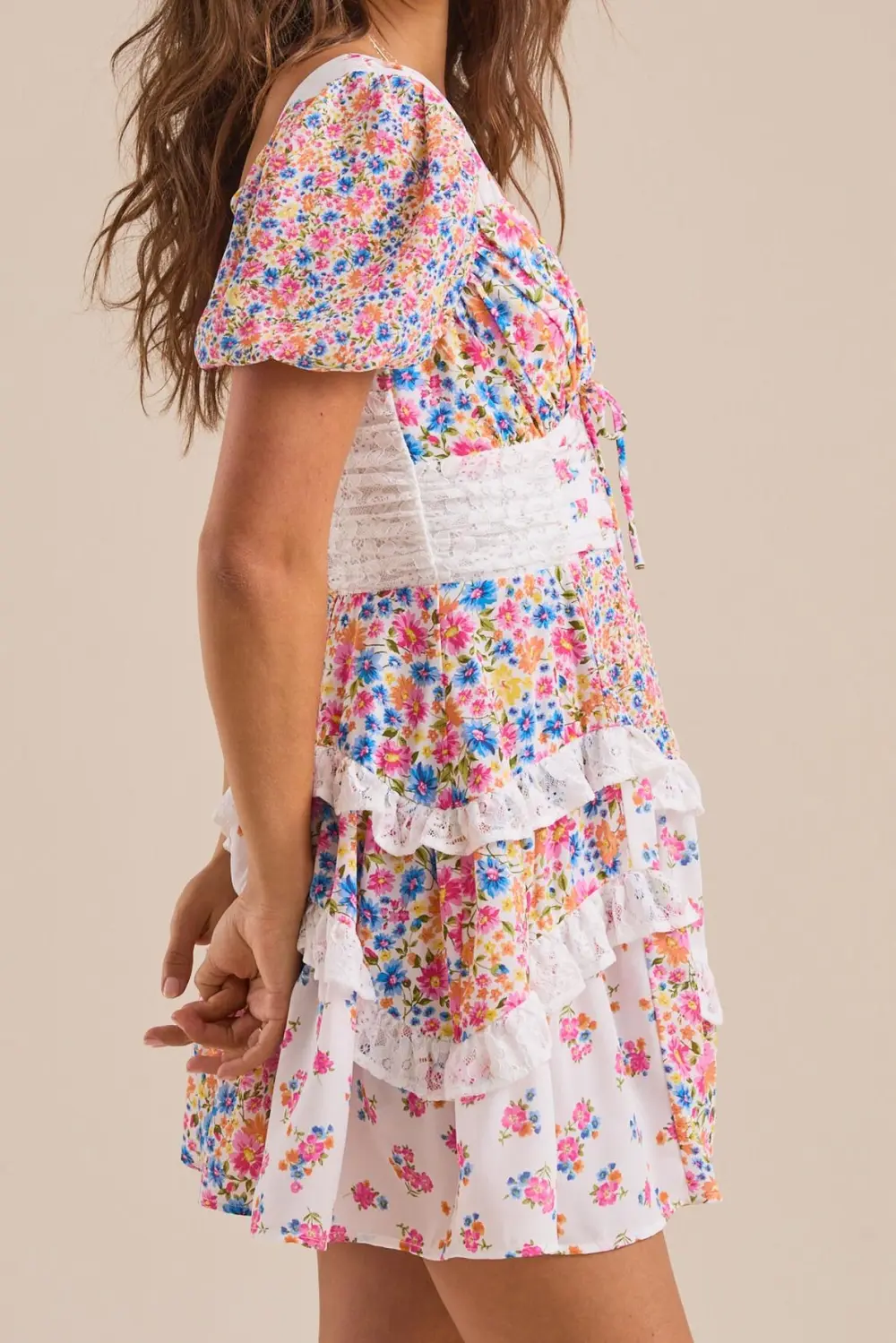 V-neck Mini Dress
