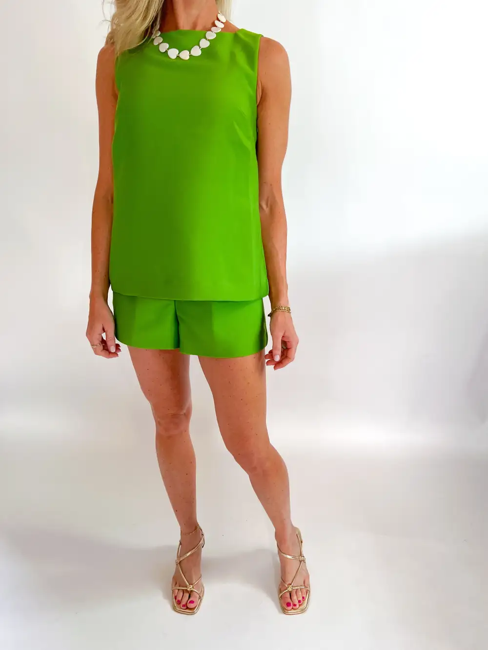 Taffeta Structured Relaxed Shorts
