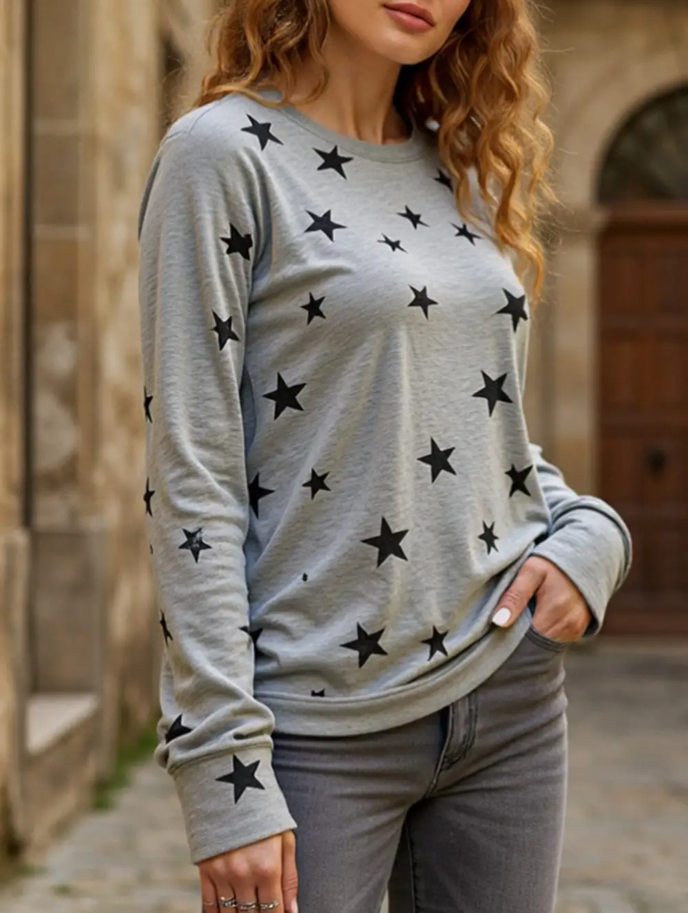 Loose Large Size Long-Sleeved Tee