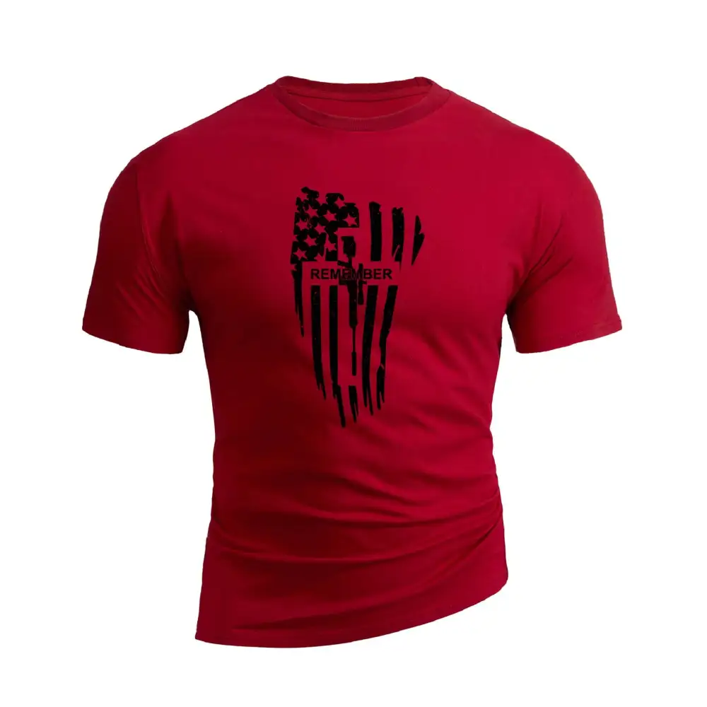 USA FLAG REMEMBER GRAPHIC TEE