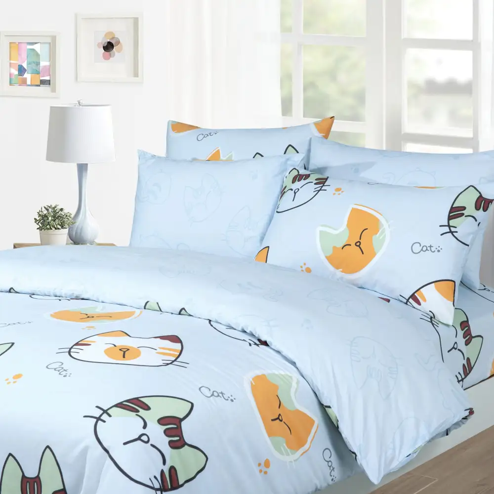 Refined Cotton Printed Coordinated Bedding Collection