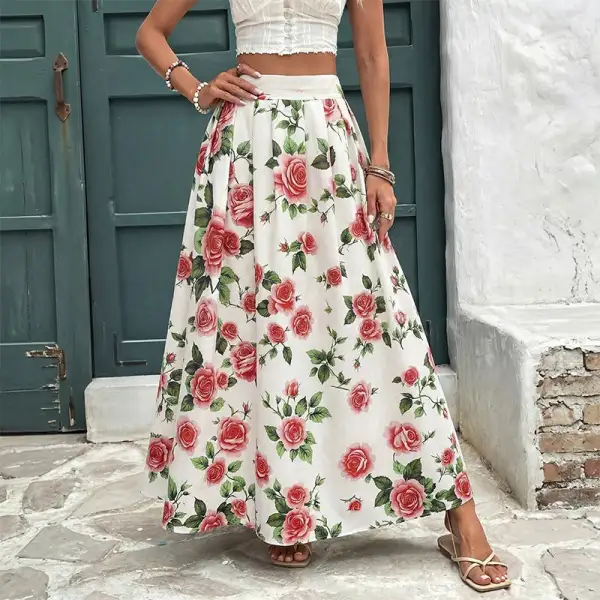 Women's Floral Beach Skirt