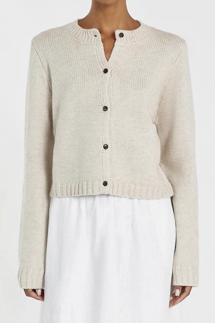 CHALK KNIT CARDIGAN