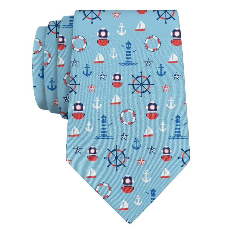 Refined Nautical Detail Necktie