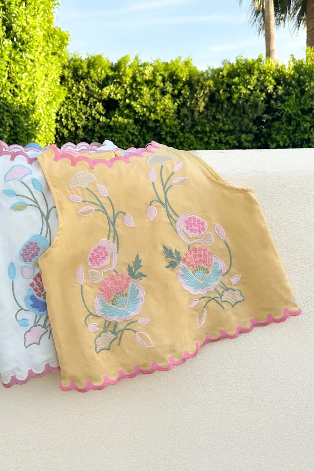 Everyday Floral Embroidered Sleeveless Top
