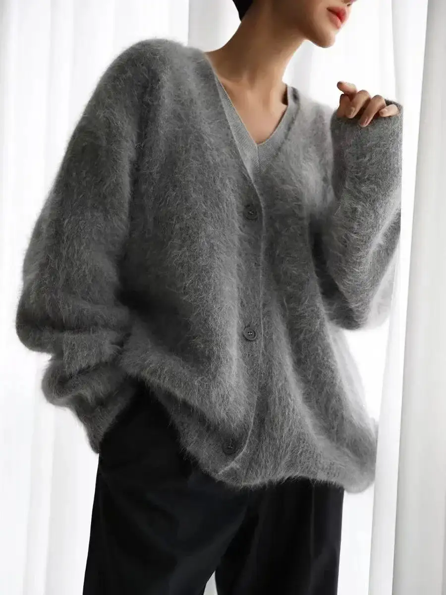 Cozy Mohair Knit Cardigan