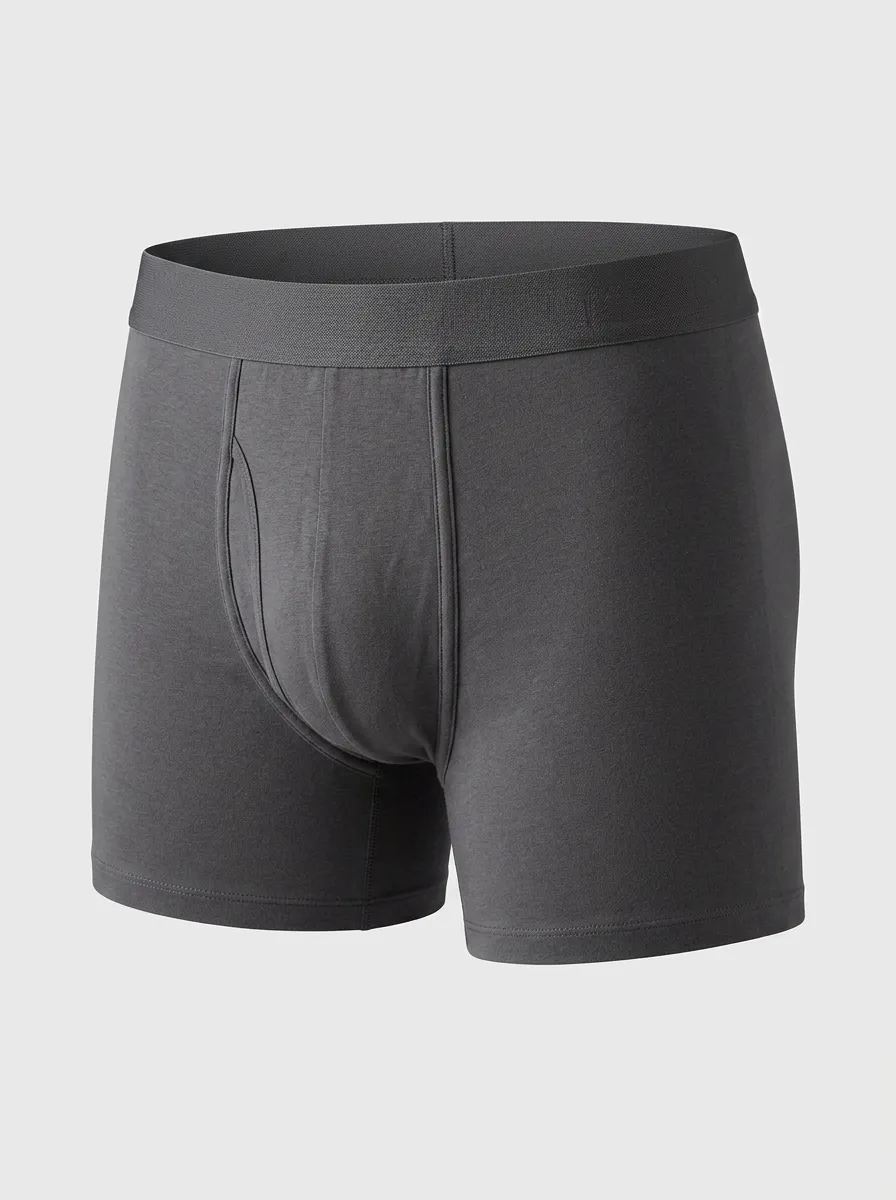 Men's Elastic Waistband Mid Rise 3-Pack Boxer Briefs