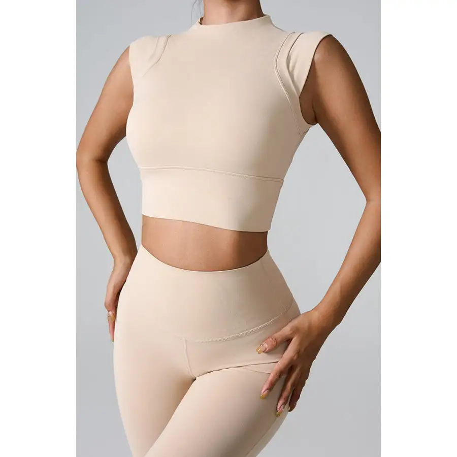 Mock Neck Active Tank