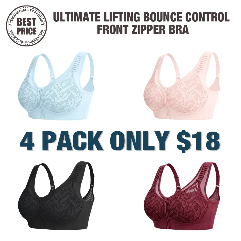 🔥Last Day💥Ultimate Lifting Bounce Control Front Zipper Bra🔥8-Pack Only $24