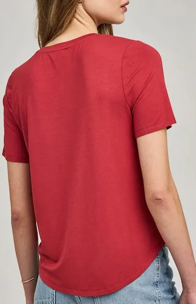 Versatile Short Sleeve Crew Neck Oversized Tee
