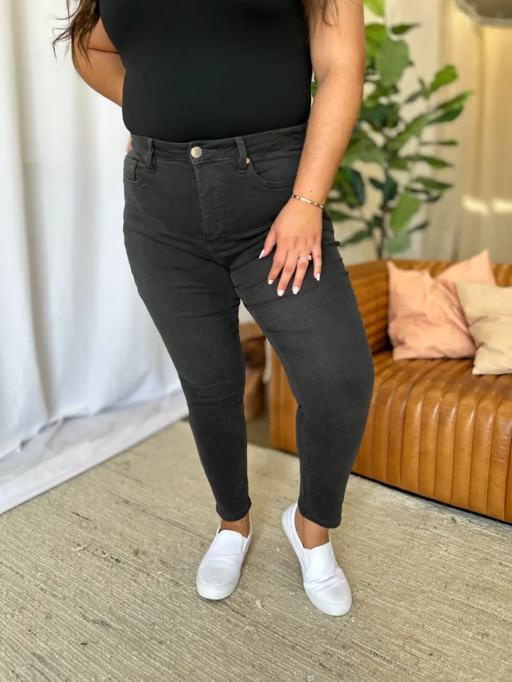 Classic High Waist Skinny Denim Jeans