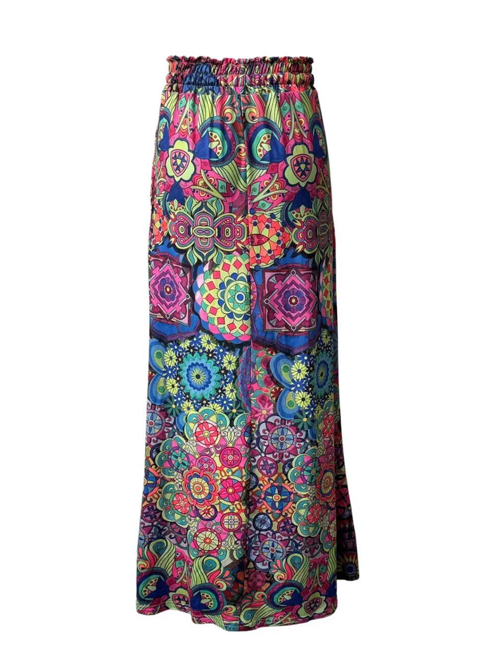 Practical Printed Drawstring Skirt