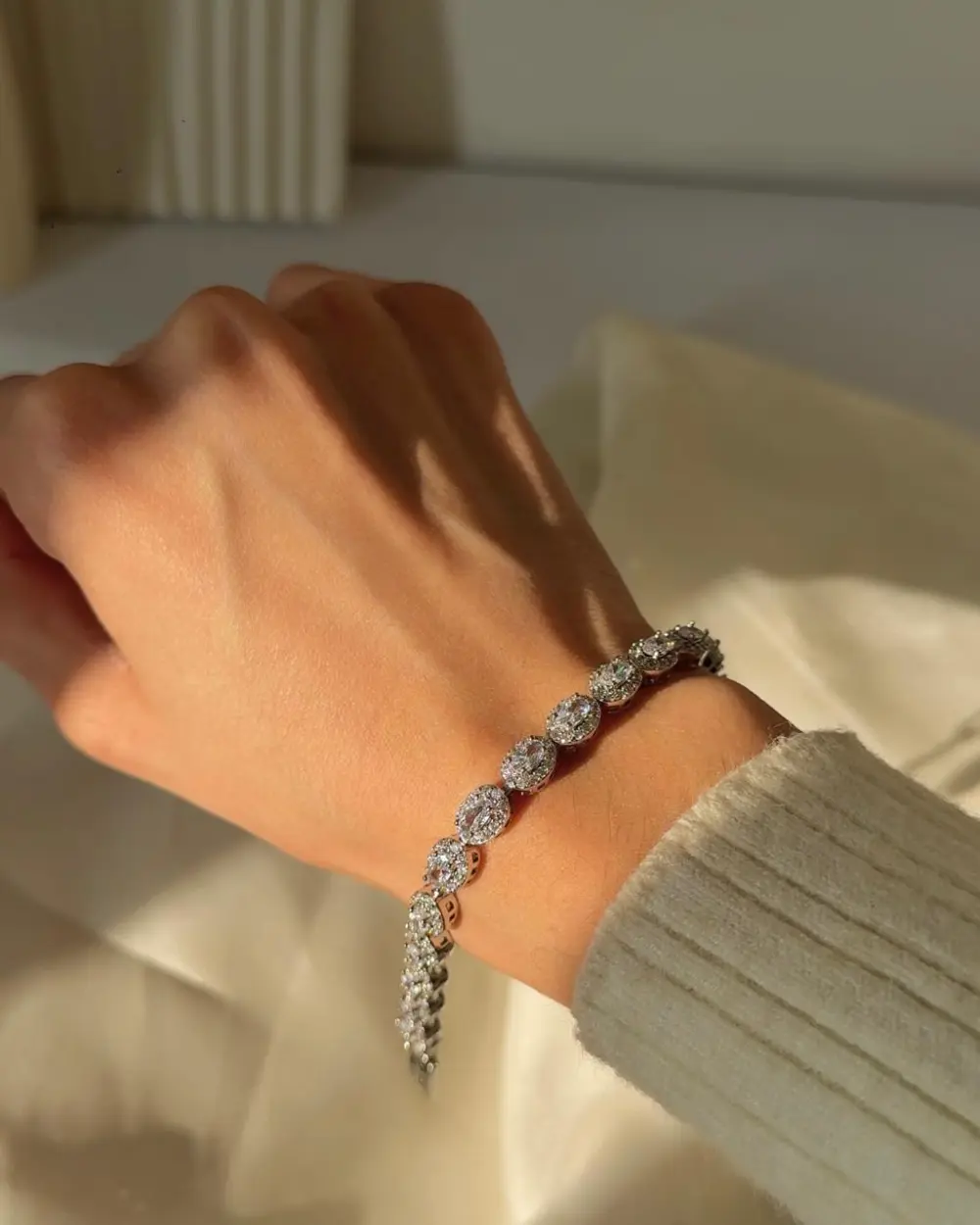 Rhinestone Statement Fashion Bracelet