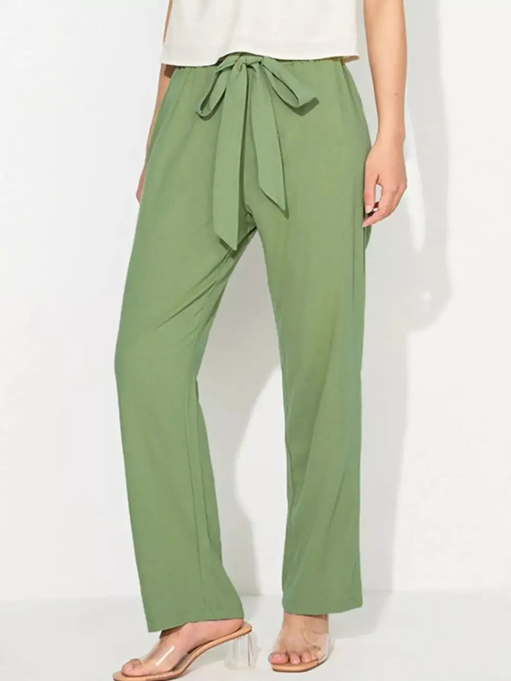 Soft Tied Wide Leg Pants