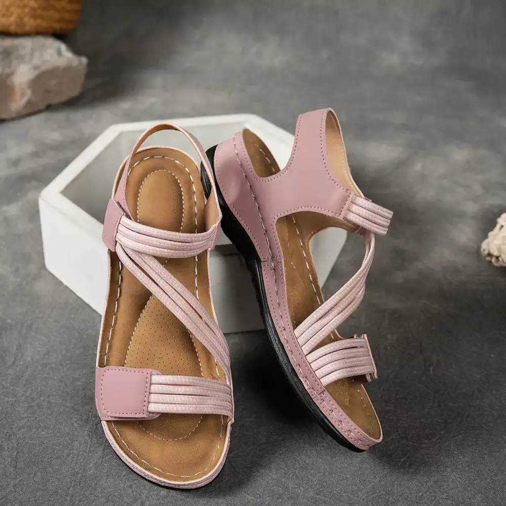 Lightweight Open Toe Wedge Sandals
