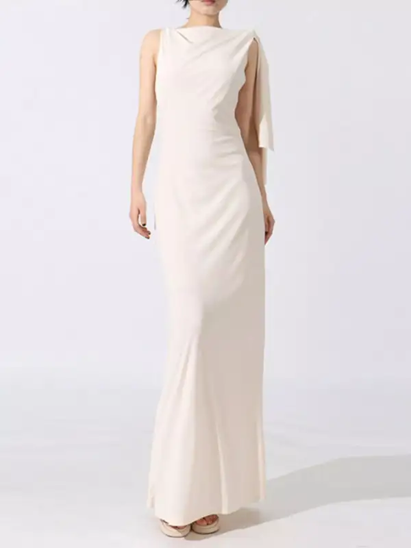 Wearable Cut Sleeveless Maxi Dress