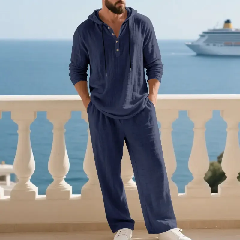 Men’s Hoodie & Jogger Set Casual Loungewear 2-Piece Set