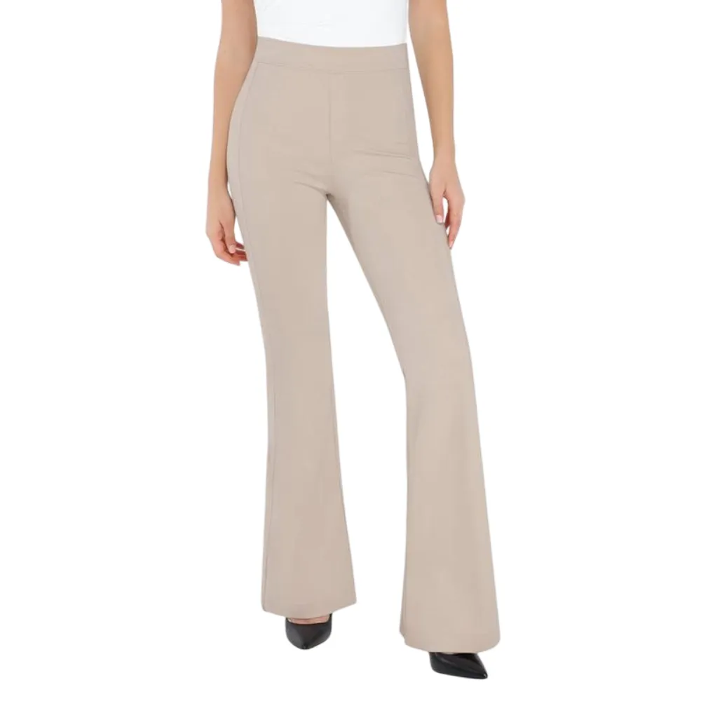 Shapewear Executive High Waisted Wide-Leg Ponte Pants with Tummy Control