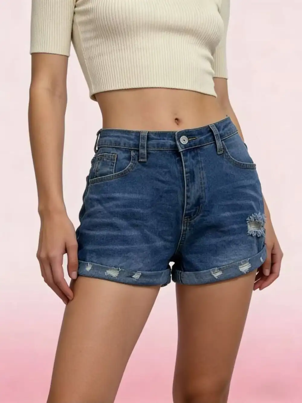 Rolled Hem Shorts