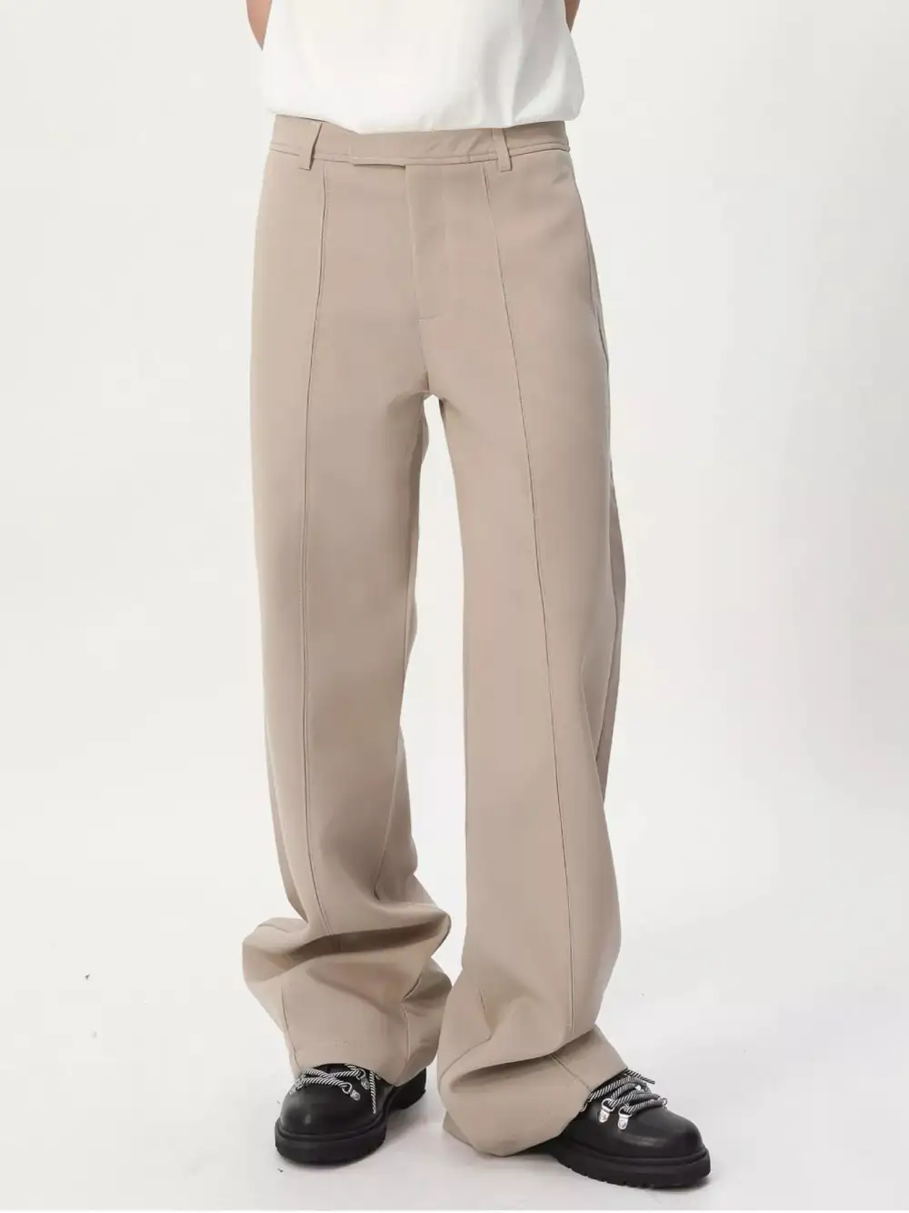 Refined Men's Wide Leg Casual Pants