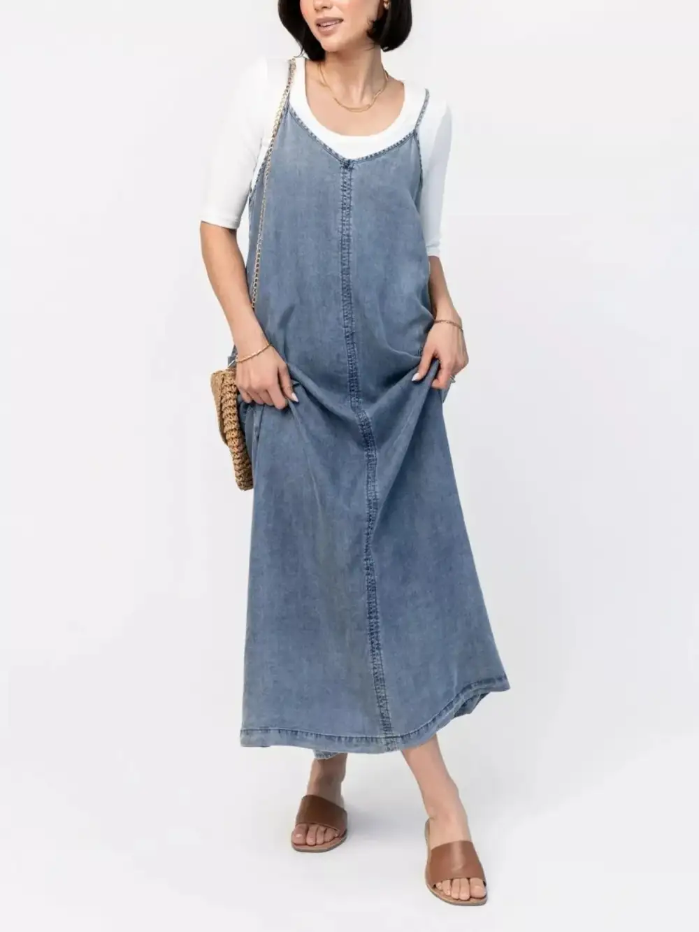 Denim Maxi Dress