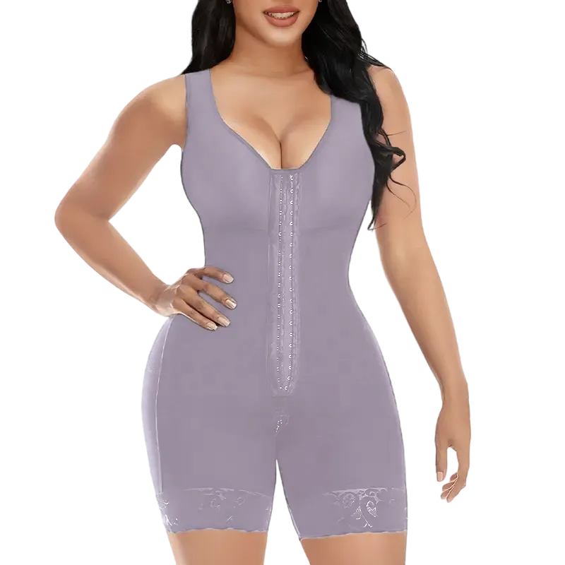 Women's Tummy Control Full Shapewear Butt Lifter with Zipper Crotch