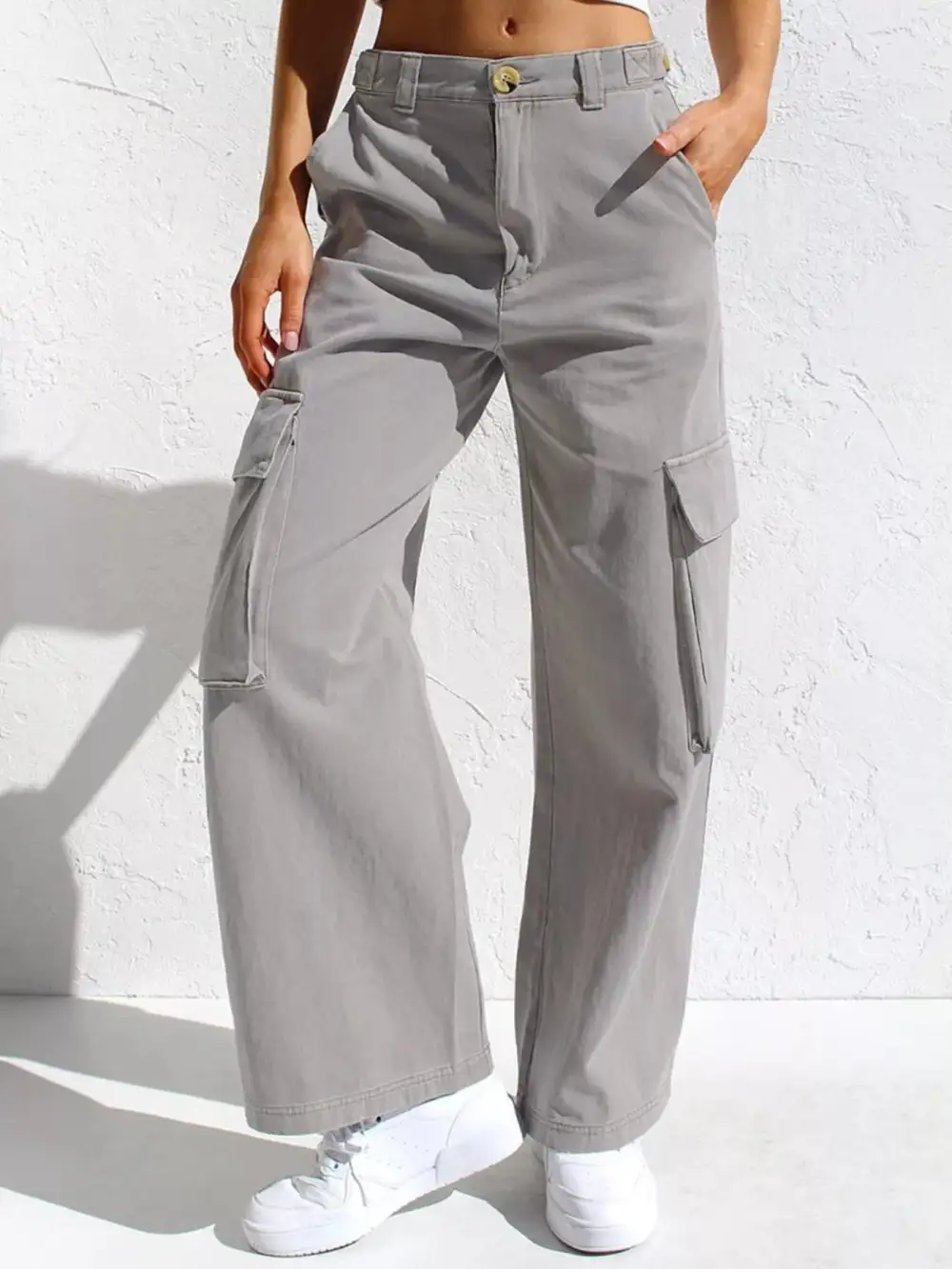 Polished High Waist Wide Leg Denim Jeans