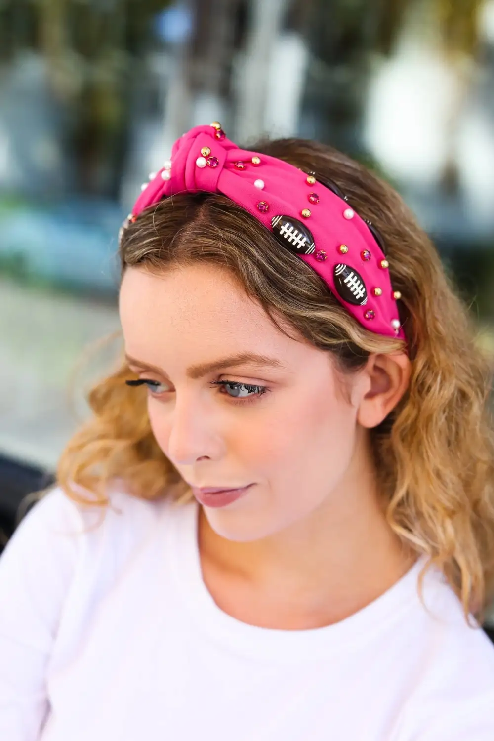 Top Knot Game Day Hair Headband