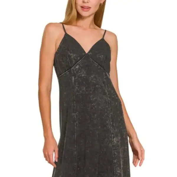 Classic Tencel Mineral Washed Maxi Dress