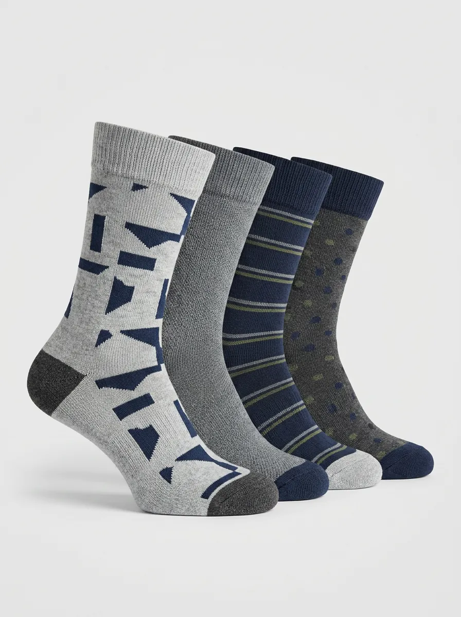Men's Active-Style Four Pair Socks