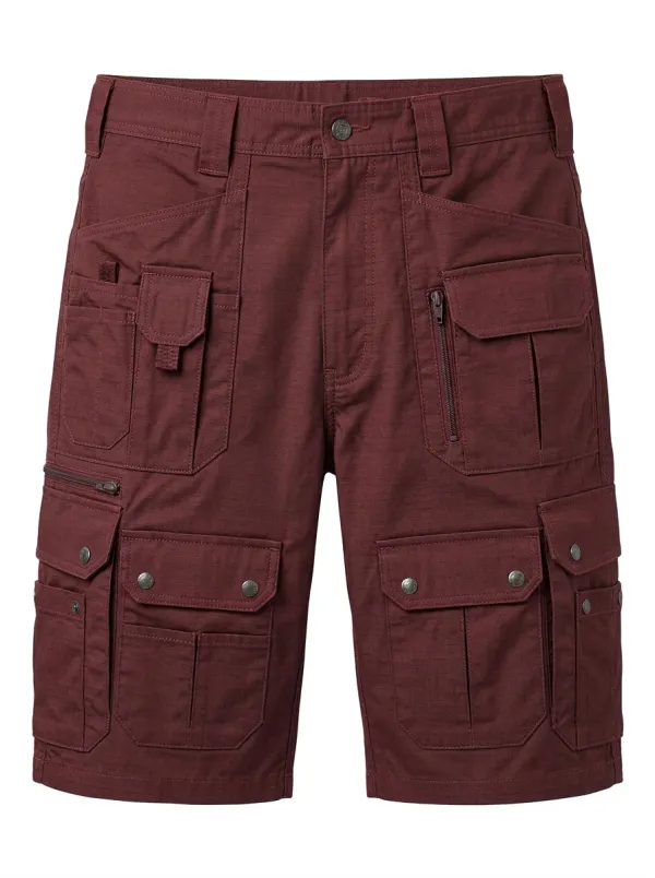 Men's Multi-Pocket Tactical Workwear Cargo Shorts