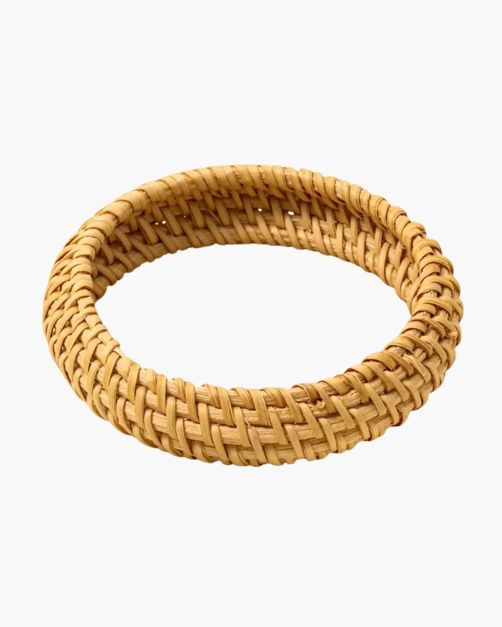 Basket Weave Bangle Bracelet